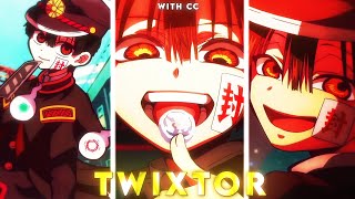 WITH CC Hanako 4k Twixtor Clips For Editing ToiletBound Hanakokun [upl. by Mllly]