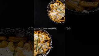 cheesy poutine 🫕✨ asmr food recipe recette cooking choumicha cuisine foodie fries cheese [upl. by Ariamoy]