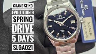 Grand Seiko Evolution 9 Spring Drive 5 Days Lake Suwa Before Dawn SLGA021 [upl. by Callean8]