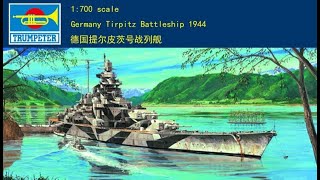 1700 German Tirpitz Time Lapse Full Build With Commentary [upl. by Aldis]