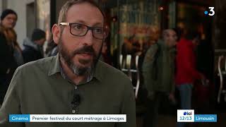 Reportage Fr3 NouvelleAquitaine sur la 1ère édition des Pleins Feux sur le Film Français à Limoges [upl. by Jeggar]