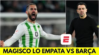 DOBLETE DE ISCO en 5 minutos para EMPATARLO para el BETIS 22 vs BARCELONA  La Liga [upl. by Ahsilet77]