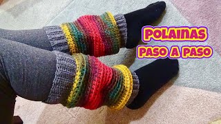 POLAINAS O CALENTADORES A CROCHET PASO A PASO MUY FACIL [upl. by Calli]