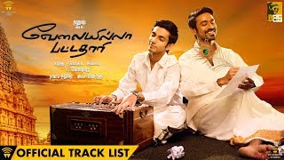 Velai Illa Pattadhaari  Official Track List amp Title Song Teaser [upl. by Anonyw]