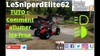 TUTO  FS2019 COMMENT ALLUMER LES FEUX ET LE GYROPHARE  LSDE62 [upl. by Amalee492]