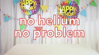 How to inflate an illooms foil style light up balloon without helium [upl. by Blaire]