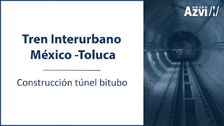 Construcción túnel bitubo del Tren Interurbano México Toluca [upl. by Suiddaht]