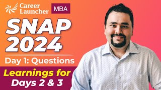 SNAP 2024 Day 1 Questions  Strategies amp Learnings for SNAP Day 2 amp 3  Answer Key  MustWatch Tips [upl. by Ennayar]