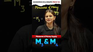 Measures of Money Supply  M3 amp M4  Economics in a Minute✨Trick 12 ytshorts magnetbrains [upl. by Aisauqal]