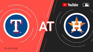 Rangers at Astros  MLB Game of the Week Live on YouTube [upl. by Oliviero]