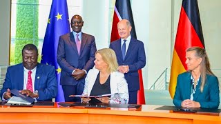 Signing of Labour Mobility Partnership Agreement The Chancellery Berlin Germany [upl. by Margery]