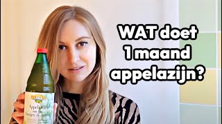 1 MAAND APPELAZIJN  de effecten  EXPERIMENT  Sofie Rozendaal [upl. by Genet]