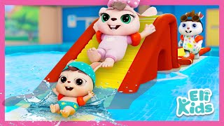 Swimming Pool MEGA Fun  Eli Kids Songs [upl. by Stephie]