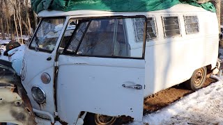 Will It Run  sitting for over 30 years  First start on the Vw Bus [upl. by Penni]