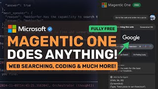 Microsofts Magentic One This FREE AI AGENT can CONTROL BROWSER DO CODING amp MORE [upl. by Vincelette]