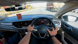 POV  Driving the Virtus GT on a busy highway  4K HDR [upl. by Arod540]