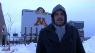 Meatsauce Helps Shovel TCF Bank Stadium [upl. by Innavoig]