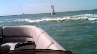 Bennington RCW 2575 handling rough seas pt 3  Clemons Boats [upl. by Tutto376]