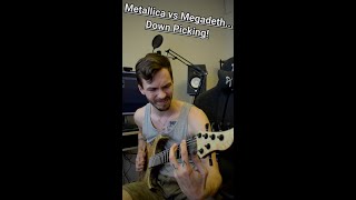 Metallica vs Megadeth  Down Picking [upl. by Fasta]