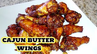 Cajun Butter Chicken Wings In The Oven  Easy Chicken Wing Recipes [upl. by Yvad]