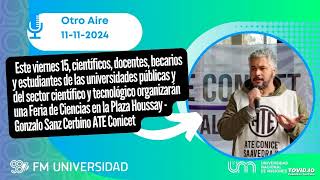 Gonzalo Sanz Cerbino La renuncia del director de Conicet que denuncio persecución ideológica [upl. by Jenne]