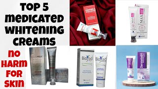 top 5 medicated whitening creamsskin lightning creamhow to fair skinbest night creamsnightcream [upl. by Lrad]