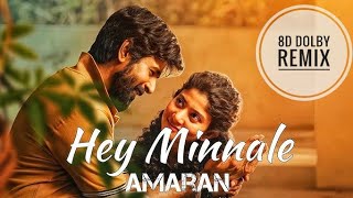 Hey Minnale 8D Dolby song  AMARAN  SIVA KARTHIKEYAN SAI PALAVI DOLBY SONGUSE HEADPHONES 🎧🎧 [upl. by Amsirac]