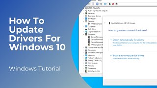 How To Update Drivers For Windows 10 [upl. by Scribner]