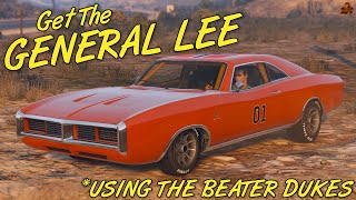 HOW TO MAKE A GENERAL LEE USING THE IMPONTE BEATER DUKES IN GTA ONLINE [upl. by Gnoud]