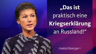 Sahra Wagenknecht und Katrin GöringEckardt diskutieren über den UkraineKrieg  maischberger [upl. by Alvan]