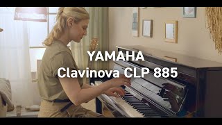 Yamaha Clavinova CLP 885 Digital Piano  Klavierhaus Pianoart [upl. by Nnylhtak]