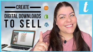 How To Create Digital Downloads Using Templett  Sell Digital Products Online  Templett Tutorial [upl. by Griffy770]