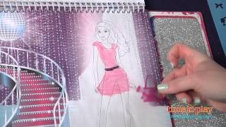 Barbie Glamtastic Fashion Sketch Portfolio from Fashion Angels [upl. by Mack288]