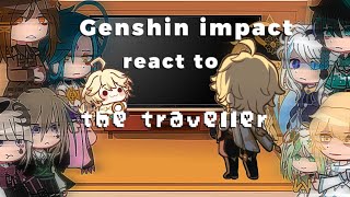 REPOST  Genshin Impact React To The Traveller 💗  Angst 💔 [upl. by Estel]