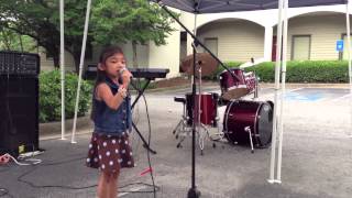 5 Yr Old Singing Star Spangled Banner  Angelica Hale [upl. by Ecyar521]