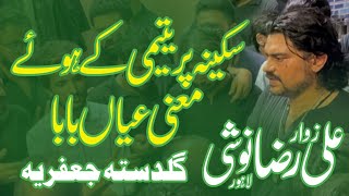 New Noha Sakina Per Yateemi Ke by Zawar Ali Raza Noshi 12 Safar 2022 [upl. by Navanod]