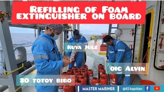 How to Refill Foam Extinguisher on board [upl. by Julian766]