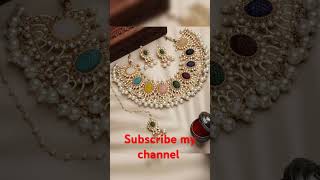 Latest necklace designs ♥️♥️mehndi viralshort necklace [upl. by Assila913]