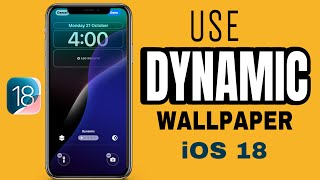 How to Use Dynamic Wallpapers on iPhone iOS 18  Customize Your Home Screen iPhone [upl. by Calypso587]