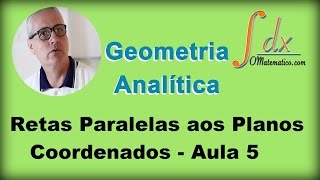 Grings  Geometria Analítica  Retas Paralelas aos Planos Coordenados  Aula 5 [upl. by Kcirdef]