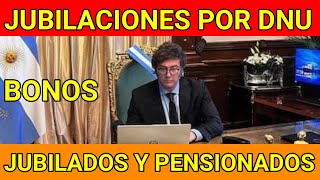 AUMENTO por DNU Y BONO❗ jubilados y PNC de la anses Enero del 2024 [upl. by Leinahtan596]