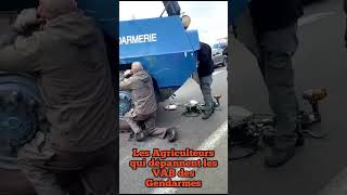 🤣 Agriculteurs VS Gendarmerie que pensestu de ça [upl. by Aikahc]