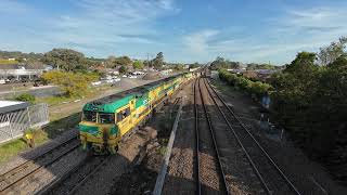 CA15 at waratah 8 09 with cey002 005 006 on 4 9 24 [upl. by Nayrbo]