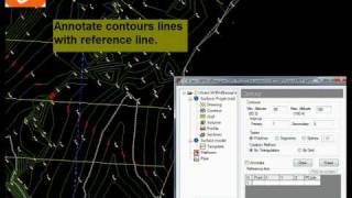 DTM  Contour  Land Surveying Software [upl. by Isyak]