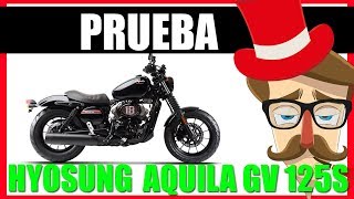 Hyosung Aquila GV 125 S prueba dinámica y diseño [upl. by Eizdnil]