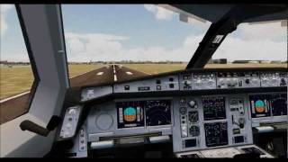 Cockpit Airbus A380 Take Off Rio de Janeiro [upl. by Shewchuk461]