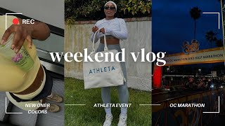 weekend in LA ♡ athleta event runyon canyon hike new oner active oc marathon [upl. by Kared]