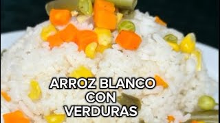 ARROZ BLANCO con VERDURAS arroz rice [upl. by Letty]