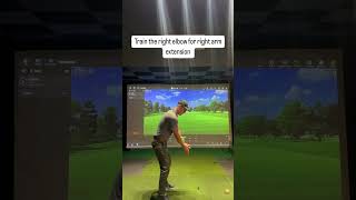 Train your right elbow for right arm extension golf golfcoach [upl. by Dualc]