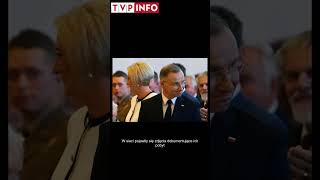 Andrzej i Agata Dudowie w USA Prezydent z wyjątkowym prezentem w amerykańskiej Częstochowie shorts [upl. by Eelibuj965]